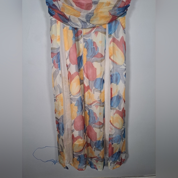 Y2k Maccine Colourful Baby Doll Mid Length Dress Size Medium - Picture 3 of 7